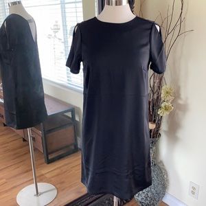 H&M Black Satin Dress.